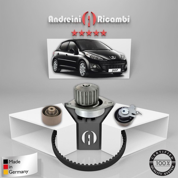 Set Vertrieb + Wasserpumpe Peugeot 207 1.6 16V 80KW 109CV 2009->-image