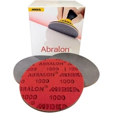 Mirka Abralon 6 Inch (150mm) Sanding Pads - 1000 Grit - 5 Pack 
