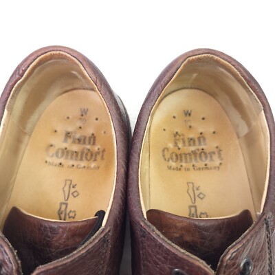 Finn Comfort Brown Leather Low Top Lace Up Oxford Dress  display picture 3