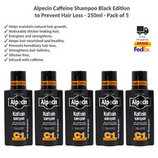Alpecin C1 Caffeine Shampoo - Prevent Hair Loss, Boost Hair Growth 5 x 250ml
