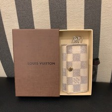 Authentic Louis Vuitton Damier Azur Multicles 4 Key Case Holder LV TH0089 BOX