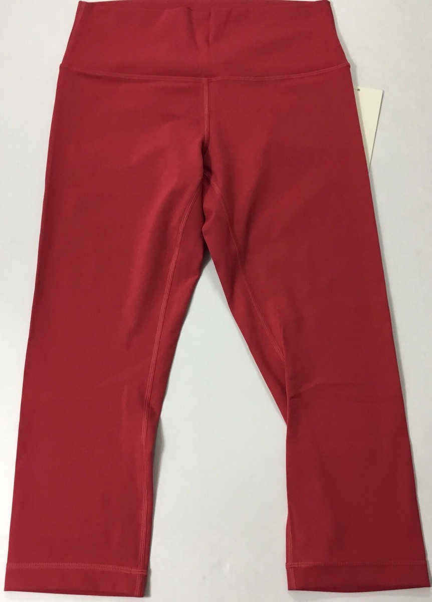 Lululemon Wunder Under Crop HR 21” *F LW6AGZS VNTR Hot Pink