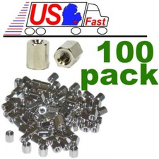 Lot100x/pk/pack D-Sub Cable Port/End/Bracket Computer Hex Nuts, 4-40 x 6mm long