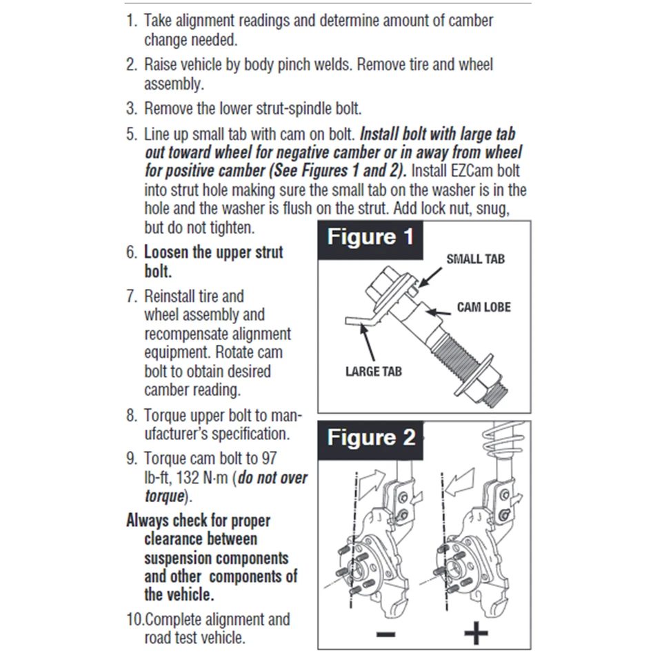 Par de cámara delantera ajustable SPC EZ Cam XR 14 mm para Subaru Impreza y Scion FR-S #81305 Foto 4 de 4