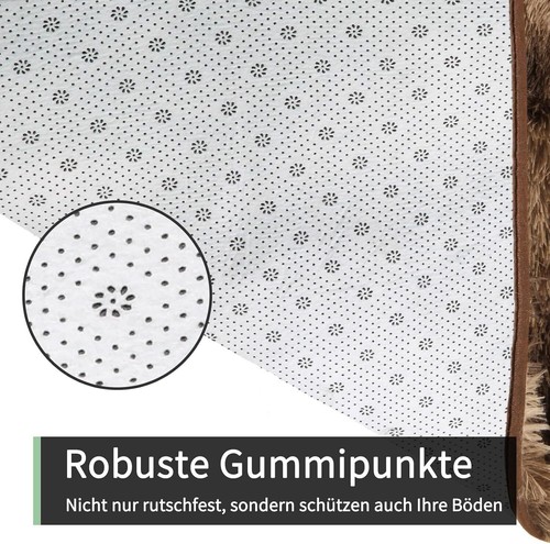 Flauschiger Hochflor Shaggy Teppich, weich & gemütlich für Wohn- & Schlafzimmer - Bild 85 von 91