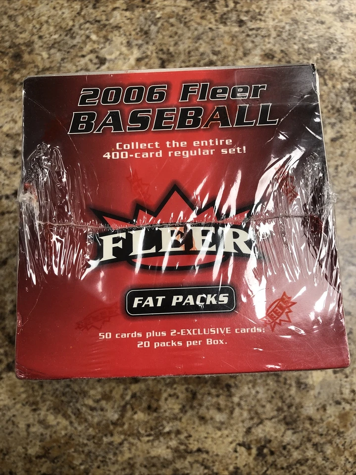 Fleer 2006 paquete de grasa sellado de fábrica caja de cera Jumbo 20 paquetes 50+ tarjetas/paquete insertos Foto 2 de 4