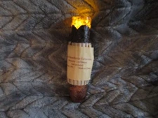 4" Burnt Mustard Drip Timer Taper #84080 LED CANDLE Battery Operated TIMER