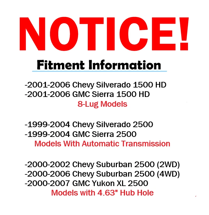 Front Rear Drilled Rotors Ceramic Brake Pads Kit for Silverado Sierra 1500 2500 - Image 3 of 4