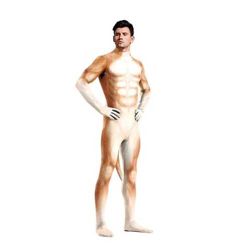 Animal Jumpsuit Cosplay Costumes Tiger Leopard 3D Print Bodysuit Halloween Party - Picture 35 of 118