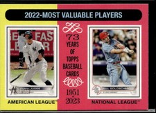 2024 Topps Heritage #212 2022 MVPs (Aaron Judge / Paul Goldschmidt)