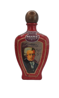 W.A. Mozart, Edward H. Weiss Bourbon Bottle 1973 Collectable Beam's Choice