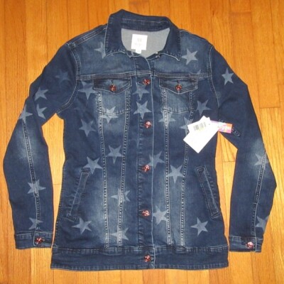 NWT LuLaRoe Jaxon Star Denim Star Jacket Size Small