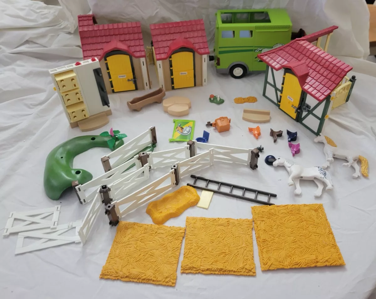Playmobil Toys Horse Barn Stable Farm Pretend Play Paddock Country Take Along