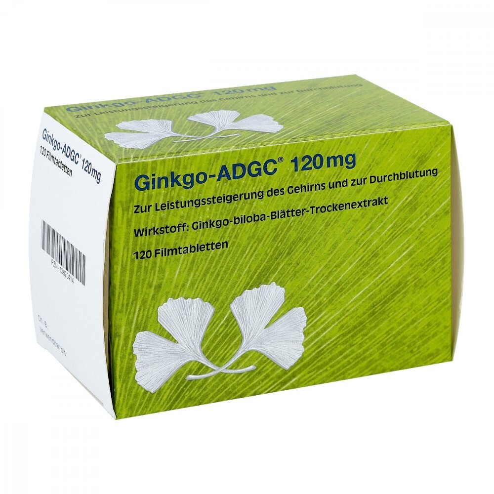 GINKGO ADGC 120 mg Filmtabletten 120 St PZN 13820414