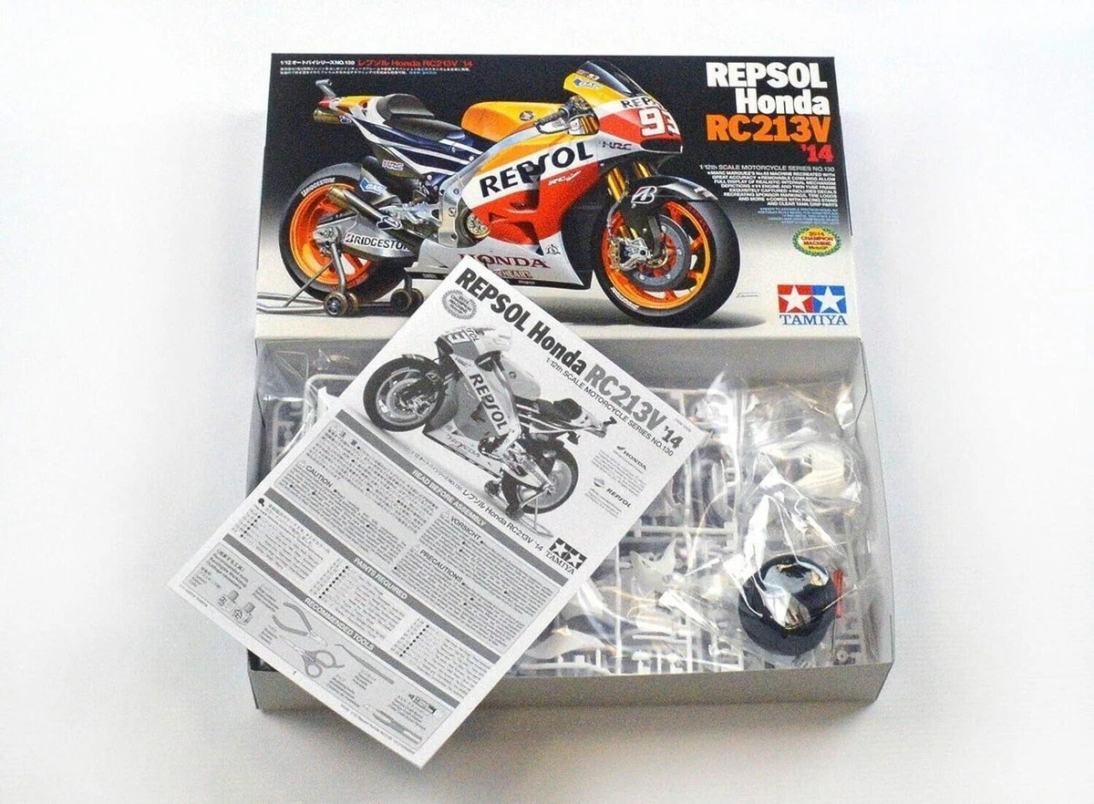 Tamiya Motorcycle Series No.130 Repsol Honda RC213 V 14 14130 1 12 from Japan