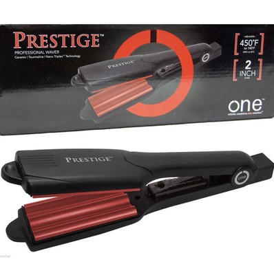 Prestige One Professional Hair Waver 2'' Wide Tri-Layer Pro Styling Curling Iron