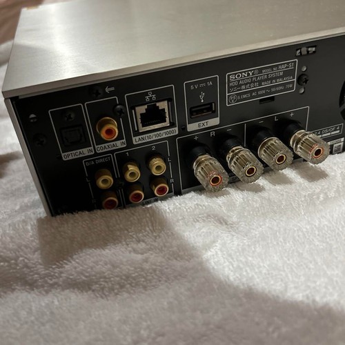 SONY HAP-S1 500GB Odtwarzacz muzyczny audio Hi-Res 100V 50/60Hz srebrny - Japonia używany - Zdjęcie 4 z 6