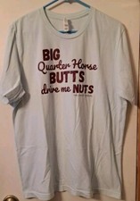 Cool Horses Gift Quarter Horse Canva T-Shirt Made in the USA Size Large W187