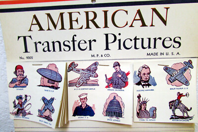vintage 1940s WWII era American Transfer Pictures store display