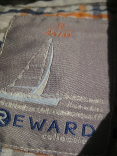 REWARD Herren Hemd Gr.S - 44/46 orange kariert crashoptik NEU - Bild 3 von 5