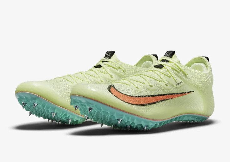 NIKE ZOOM SUPERFLY ELITE 2 Track Field Spiked Cleats Shoes Volt Orange s-l400.jpg main image 4
