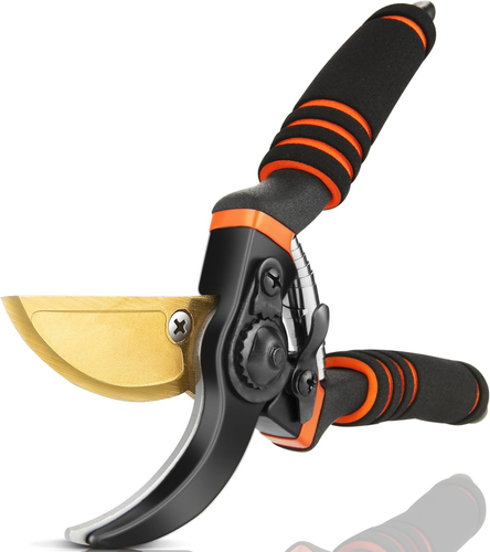 8.5" Bypass Pruning Shears SK5 Steel Titanium Garden Clippers Heavy Duty Tools - Picture 9 of 12
