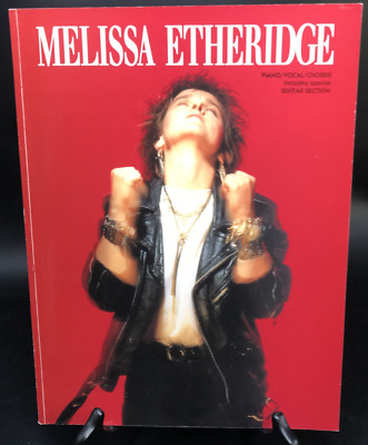 Melissa Etheridge 1989 Piano Vocal Guitar Chords Songbook w/ Guitar Section