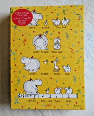 NEW Sandra Boynton Hippo Birdie Two Ewe: 300 Piece Puzzle (Workman