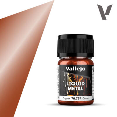 Vallejo Model Color 70797 Metallic Liquid Copper 35ml Bottle