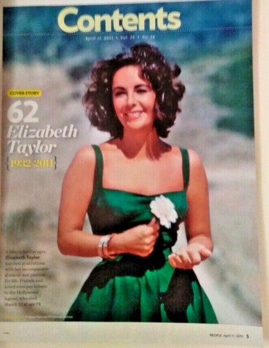 People Elizabeth Taylor Tribute 1932-2011 Commemorative Edition and Farewell Ed. - Picture 8 of 8