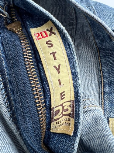 Wrangler 20X Style 23 Relaxed Straight Fit Jeans 36x31 Blue Denim 100% Cotton - Picture 15 of 17