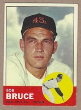 1963 Topps Bob Bruce #24 Houston Colt .45s VG/EX
