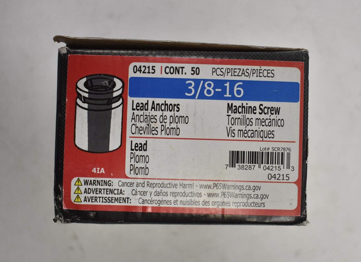 Midwest Fasteners Lead Anchors Machine Screws 3/8