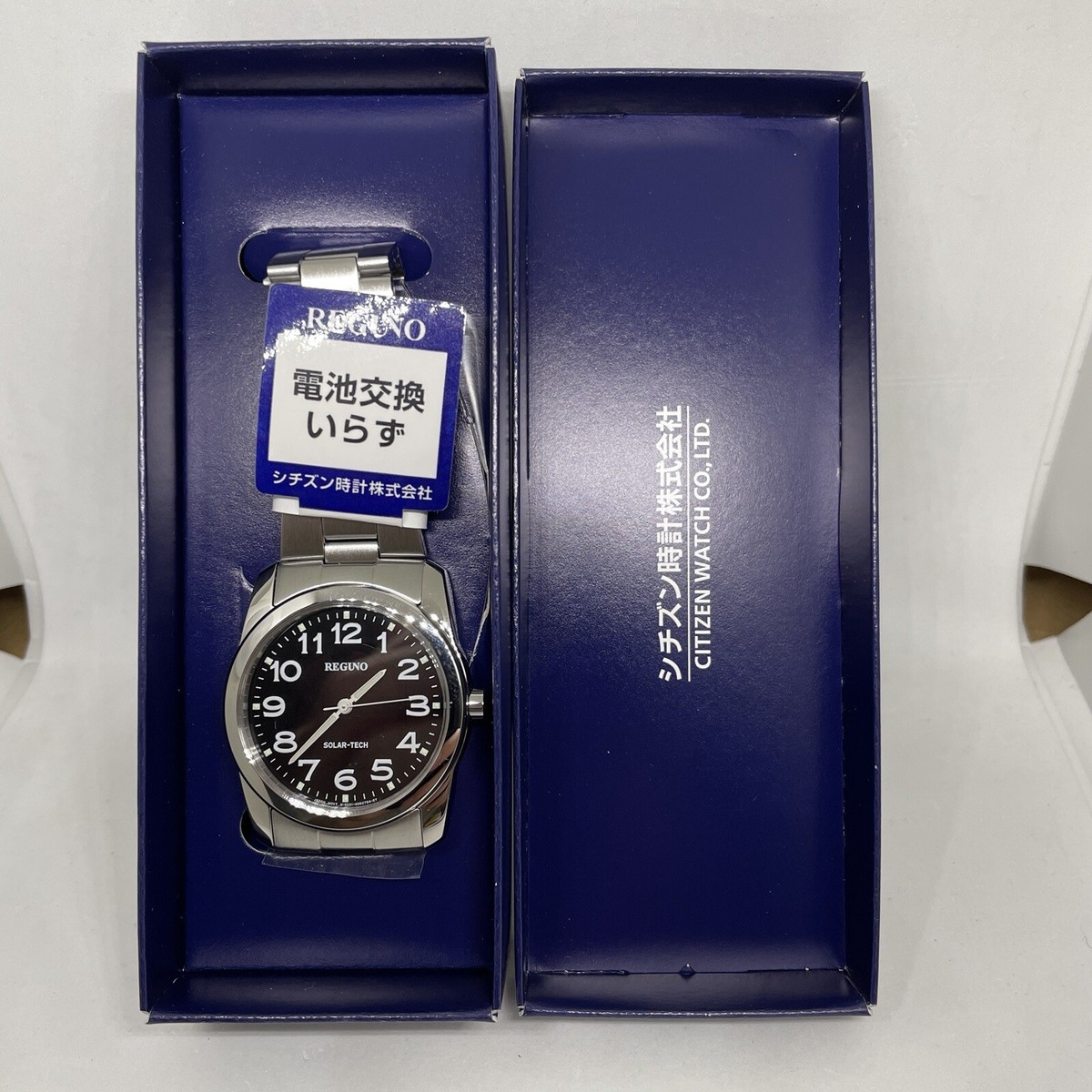 CITIZEN REGUNO ブラック腕時計 CITIZEN REGUNO black Solar Tech Standard New Japan RS25-0212A