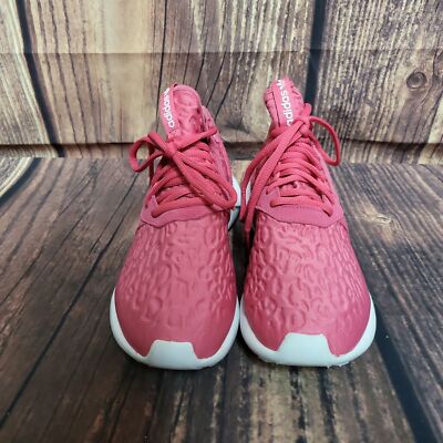 Adidas Womens Lush Pink Tubular Low Top Lace Up Casual Sneaker