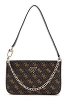 Guess Noelle Ii Mini Top Zip Shoulder Bag Schultertasche Tasche Brown Logo Neu