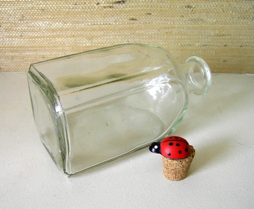 Square Glass Bottle / Home Decor - Picture 6 of 8