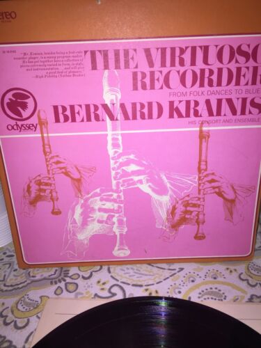 Bernard Krainis - The Virtuoso Recorder from Folk Dances to Blues LP Odyssey USA - Photo 1 sur 6