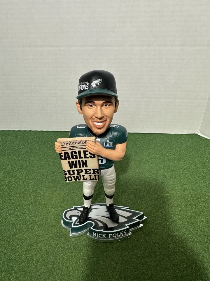 RARO Nick Foles Philadelphia Eagles Edición Limitada SuperBowl Bobblehead 45/2018 Foto 2 de 4