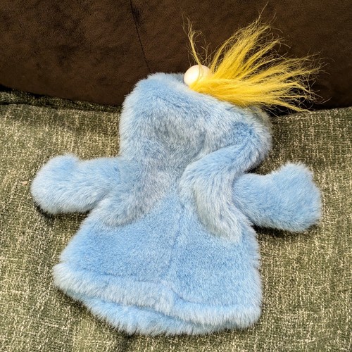 Go To Bed Fred Hand Puppet Blue 8" Sesame Street Muppets Jim Henson - Picture 3 of 4