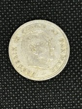 DENMARK 🇩🇰 ONE (1) KRONE COIN 1966 (KING FREDERICK IX)
