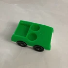 Fisher Price Little People Vintage Green & White Luggage Car 2 Seater