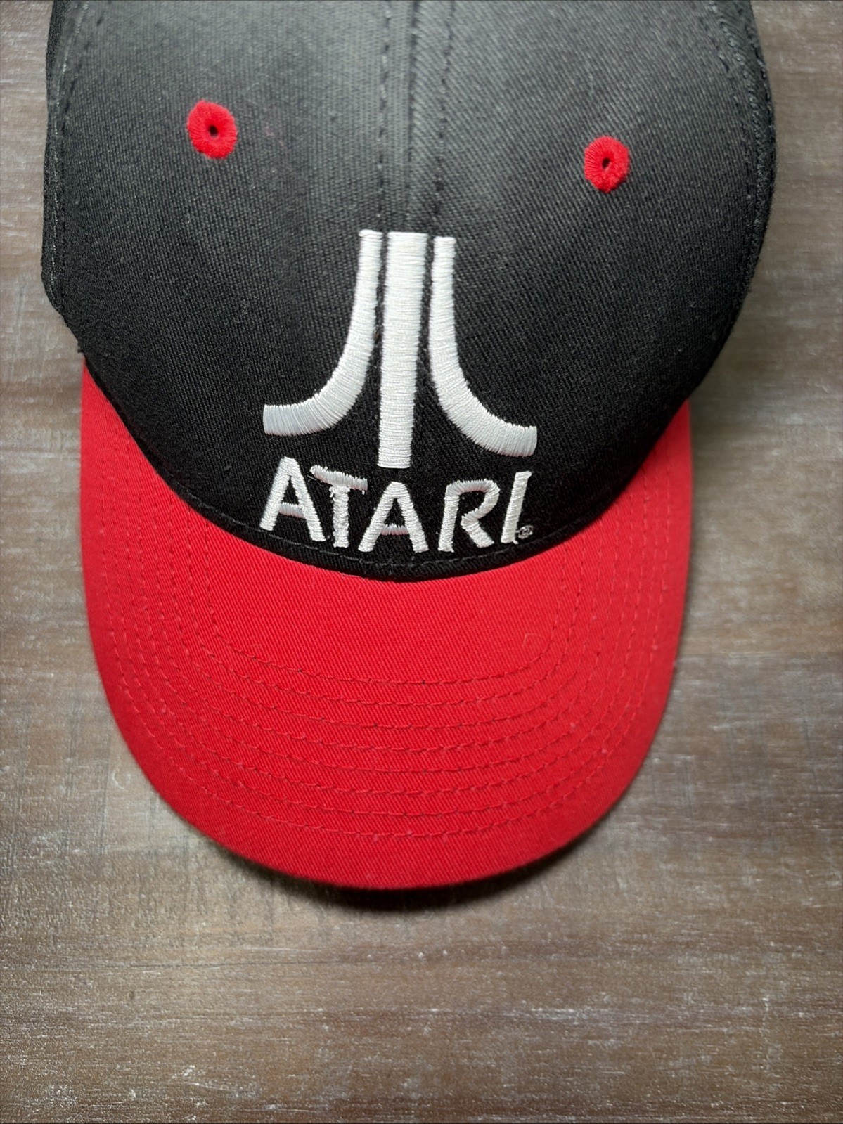 Atari Snapback Adjustable Dad Hat Ball Cap Black … - image 6