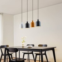 Lindby Pendelleuchte 'Tirane' (Modern) In Schwarz Aus Metall (4 Flammig, E27) -