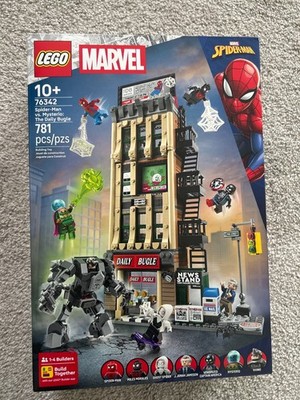 LEGO Marvel Spider-Man vs. Mysterio: The Daily Bugle Building Set, 781 Pcs, 10+