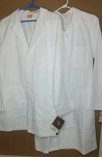 Lt of 2 NWT Lab Coats  ICU Barco Unisex 35" 7 Pocket  Meta 38" 3 pocket SMALL