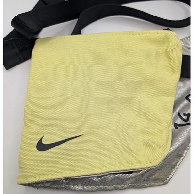 Nike x Tech Crossbody Sling Bag Lime Yellow Metallic Silver