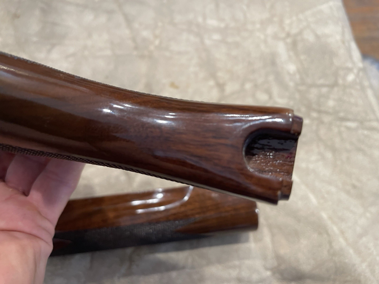 Remington 870 Wingmaster stock and forend set fancy Walnut 410 ga. New cond see