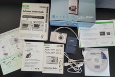 Canon Powershot SD300 Digital Elph Camera Bundle Battery Charger Cable CD