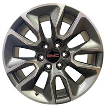 20 Gmc Sierra And Yukon Gunmetal Machined Oem Wheels New Takeoff Set Of Four 20 Gmc Sierra And Yukon Gunmetal Machined Oem Wheels New Takeoff Set Of Four